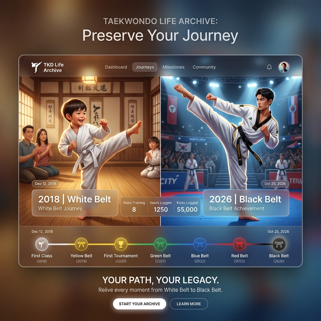 Taekwondo Life Archive UI